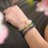 Mini Pixiu Feng Shui Bracelet | EARTH Element | Green Agate x 18k Gold